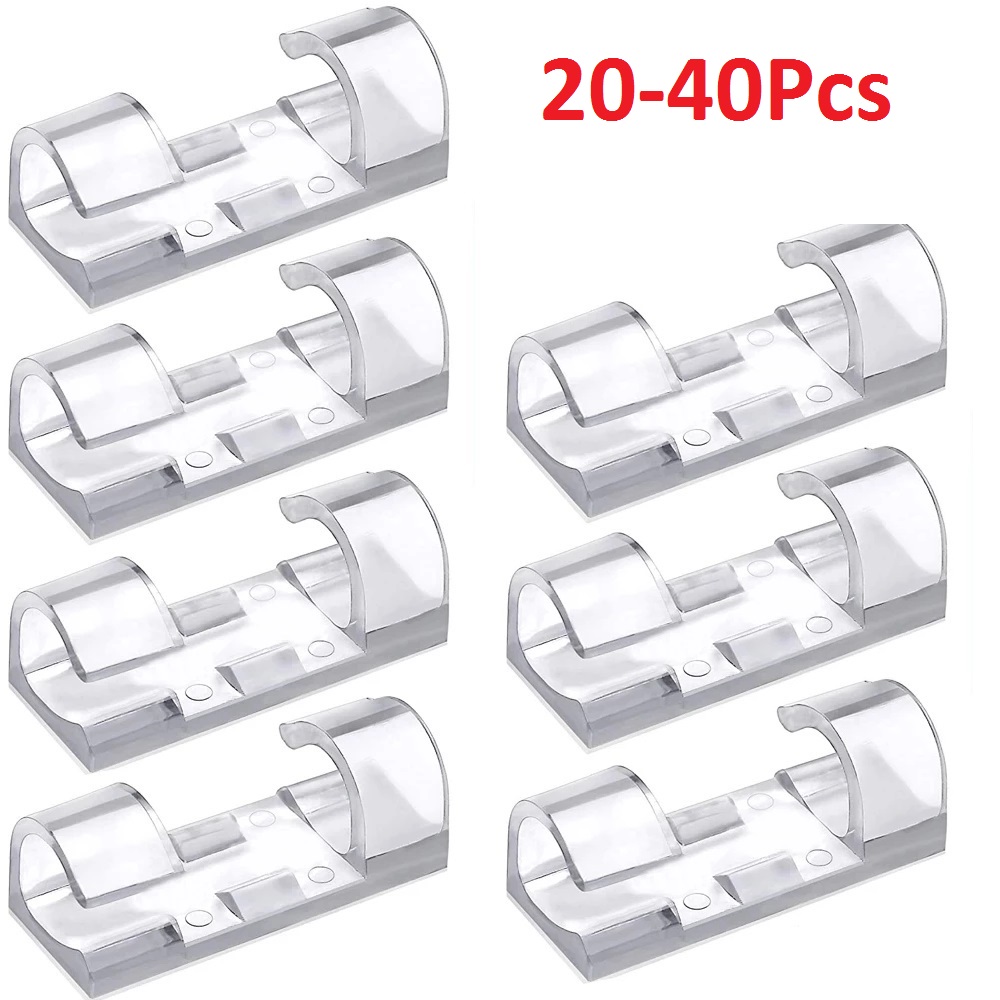 Tippet Line - 40PCS Kabel Organizer Clips Kabel Management