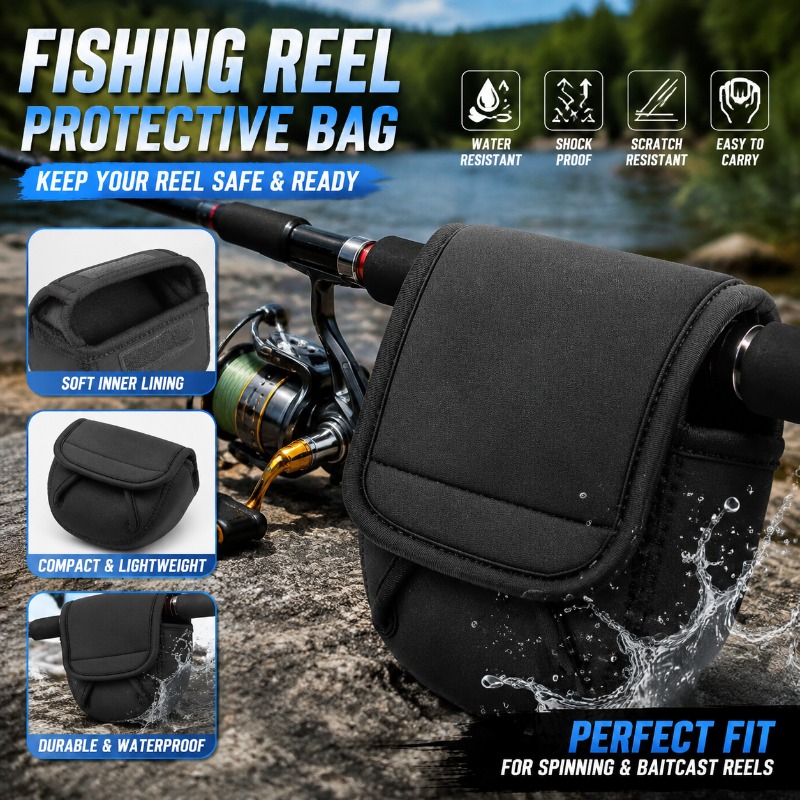Fishing Line Spool - Schutzhülle für Angelrollen, Tasche für Spinnrollen,
