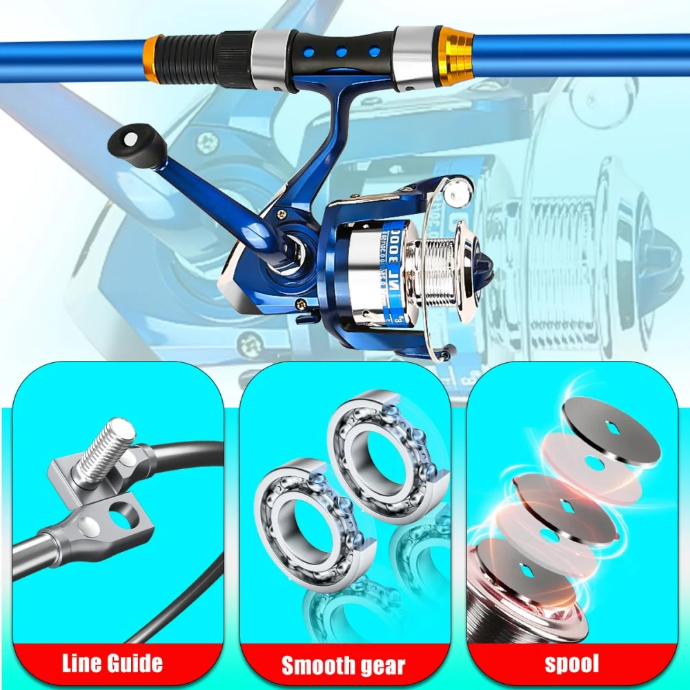 2,1–3,6 m Teleskop-Angelruten- – Freshwater Line Bewertung und Preis